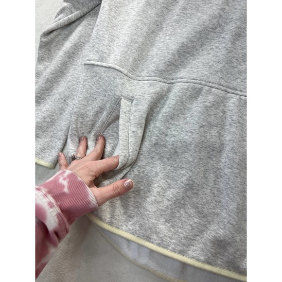 Eddie Bauer First Ascent Funnel Neck Fleece Pullover Thumbholes Split Hem Small - Picture 4 of 11